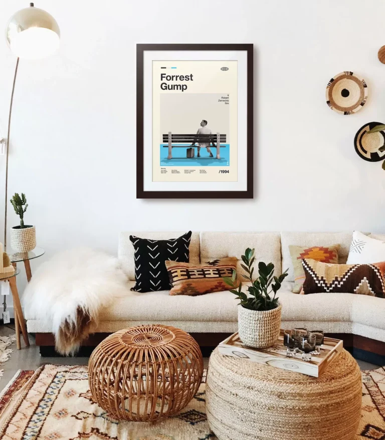 Mid-century modern Forrest Gump movie poster