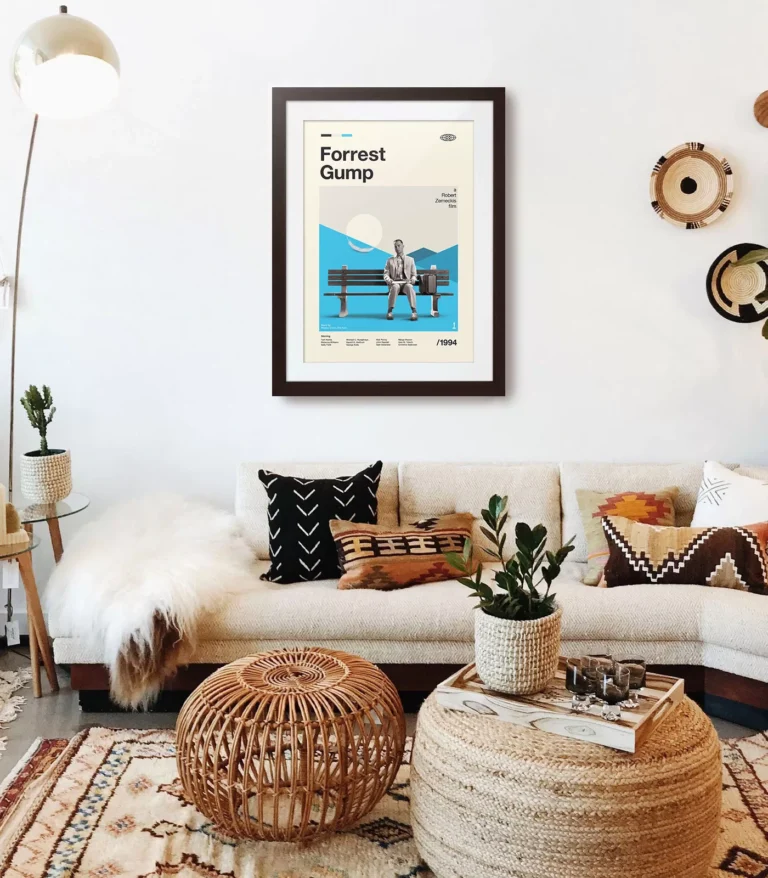 Mid-century modern Forrest Gump movie poster