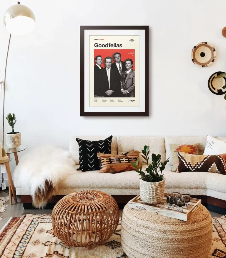 Mid-century modern Goodfellas movie poster