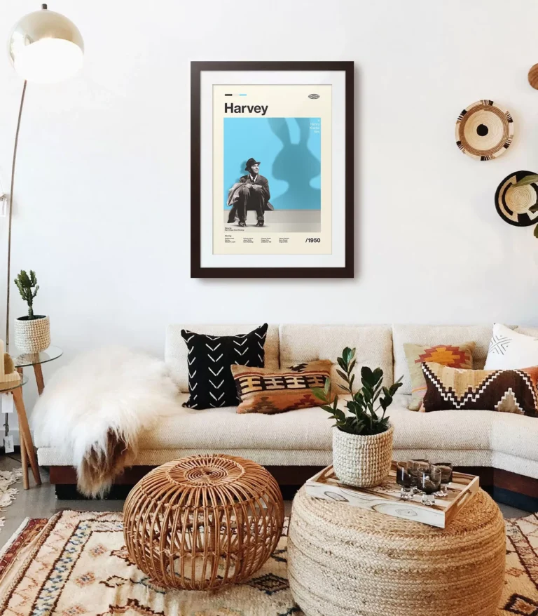 Mid-century modern Harvey movie poster