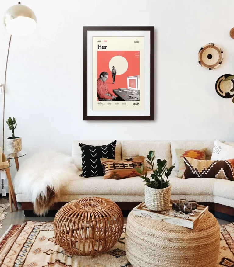 Mid-century modern Her movie poster