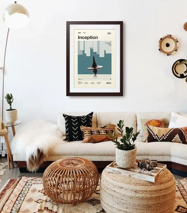 Mid-century modern Inception movie poster