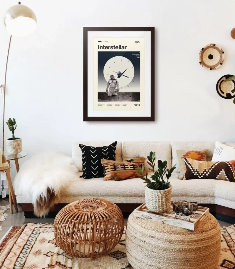 Mid-century modern Interstellar movie poster