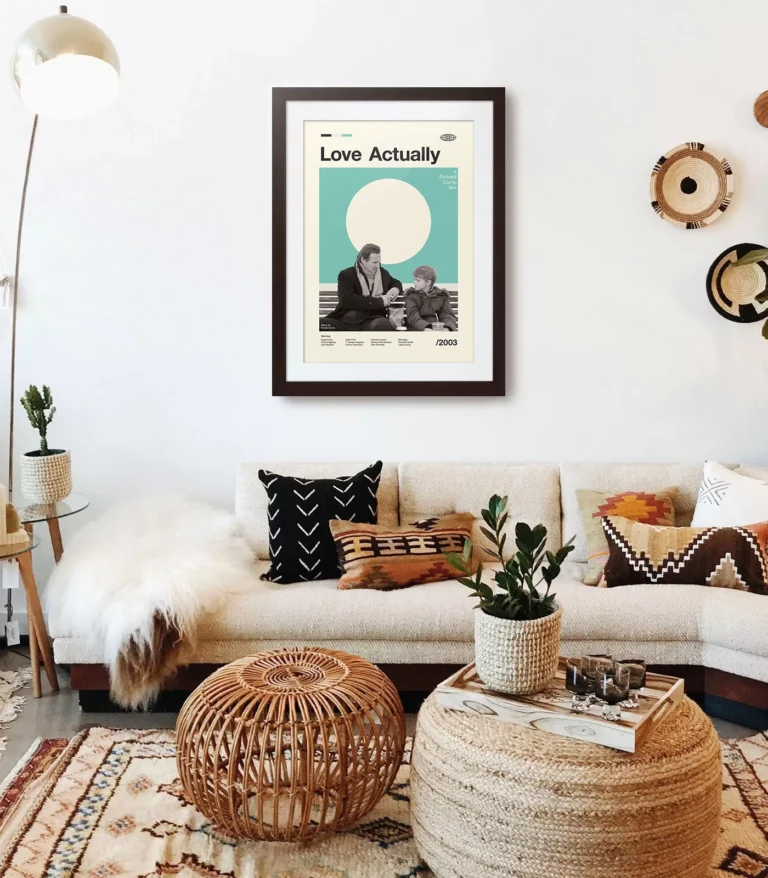 Mid-century modern Love Actually movie poster