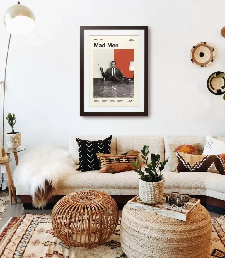 Mid-century modern Mad Men TV series poster