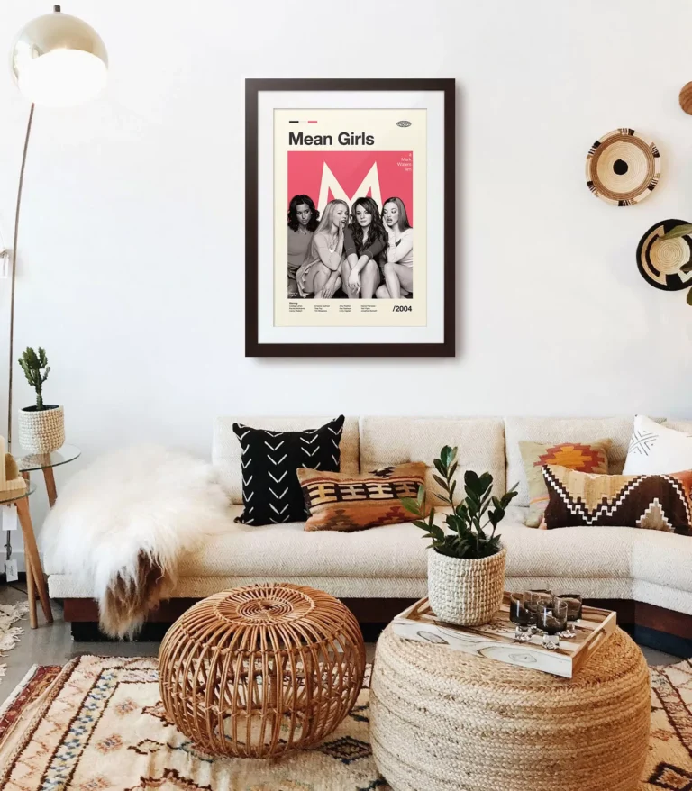 Mid-century modern Mean Girls movie poster