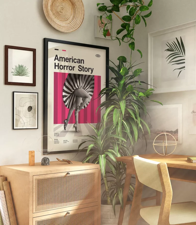 Mid-century modern American Horror Story TV series poster