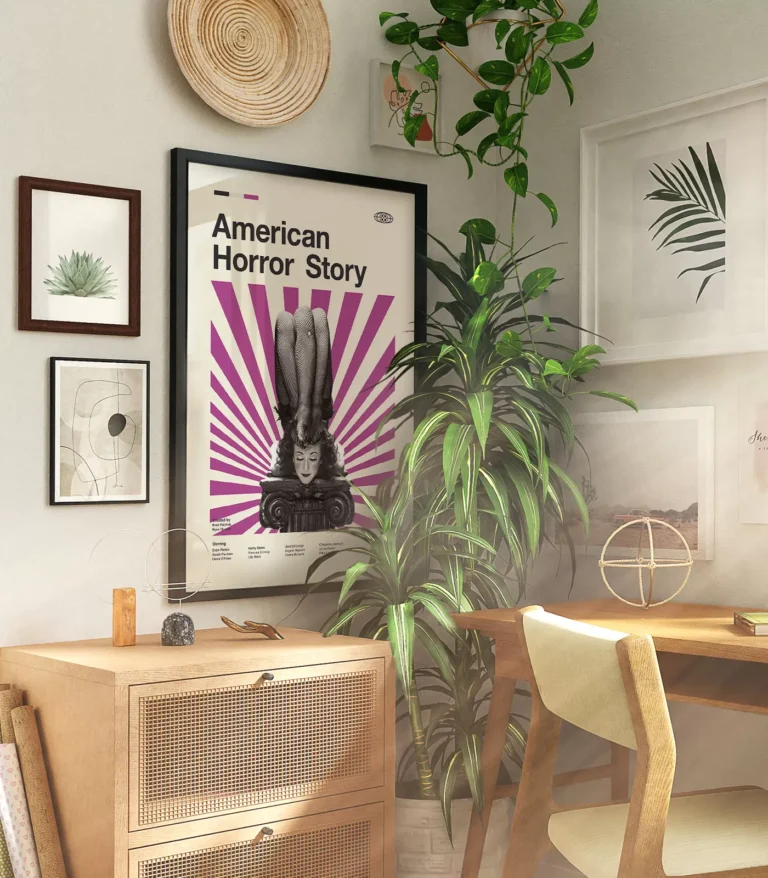 Mid-century modern American Horror Story TV series poster