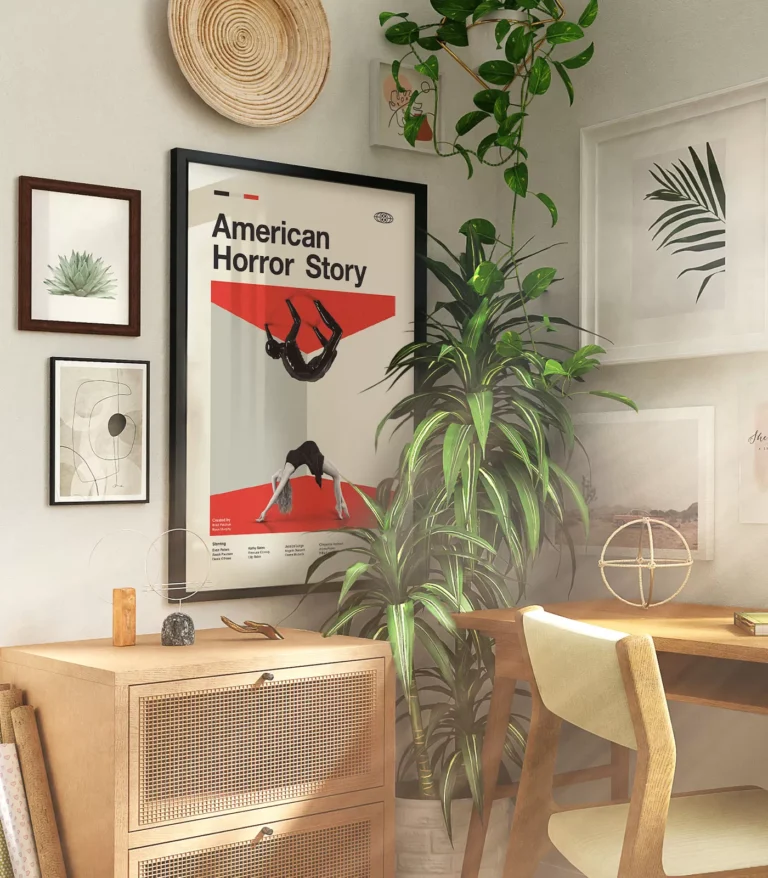 Mid-century modern American Horror Story TV series poster