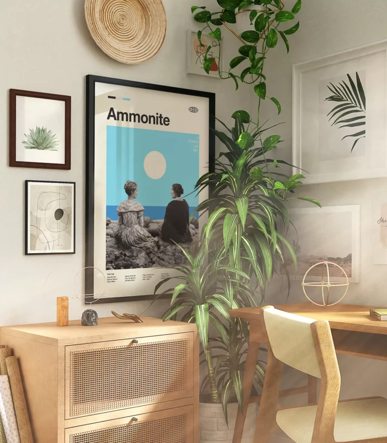 Mid-century modern Ammonite movie poster