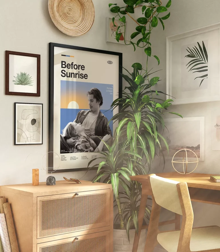 Mid-century modern Before Sunrise movie poster