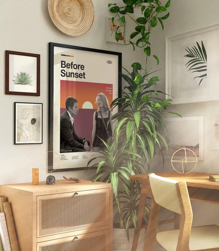 Mid-century modern Before Sunset movie poster