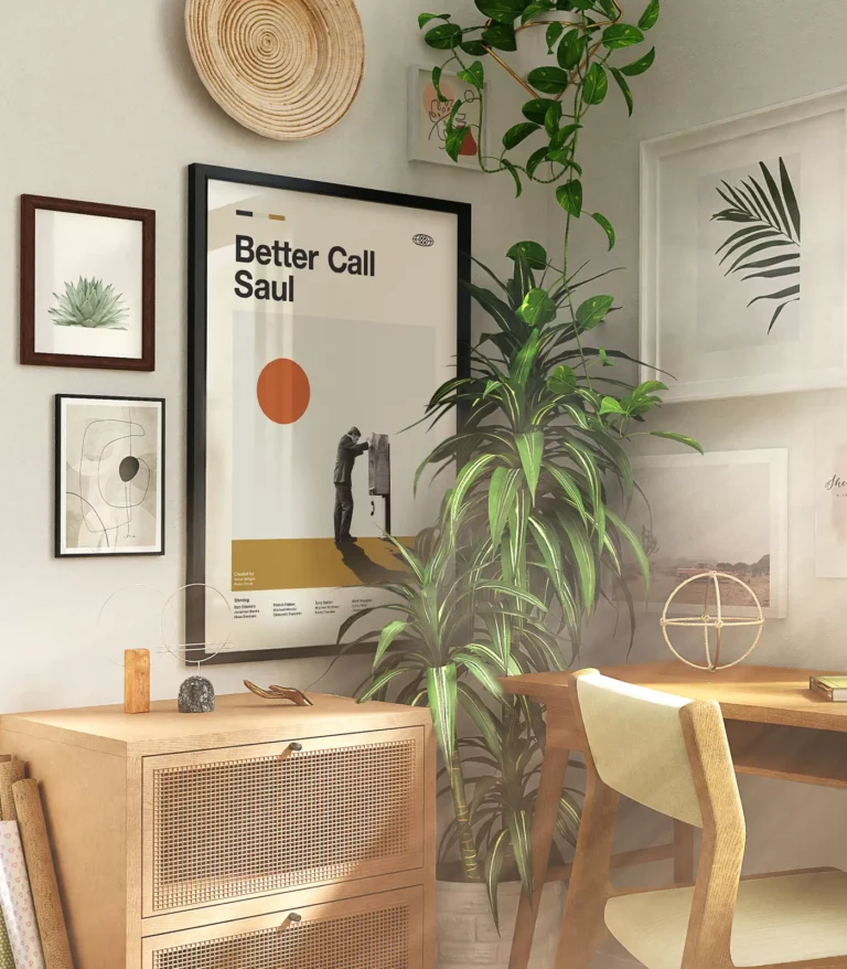 Mid-century modern Better Call Saul TV series poster