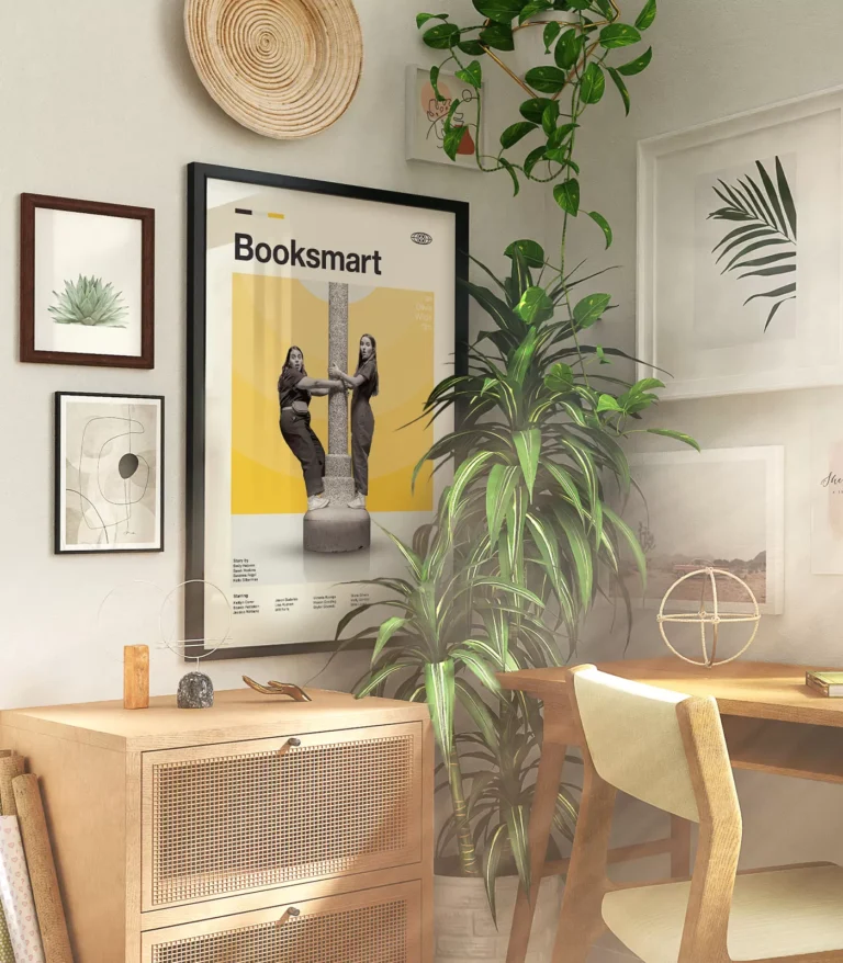 Mid-century modern Booksmart movie poster