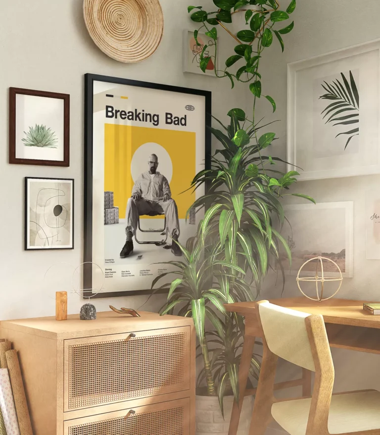 Mid-century modern Breaking Bad TV series poster