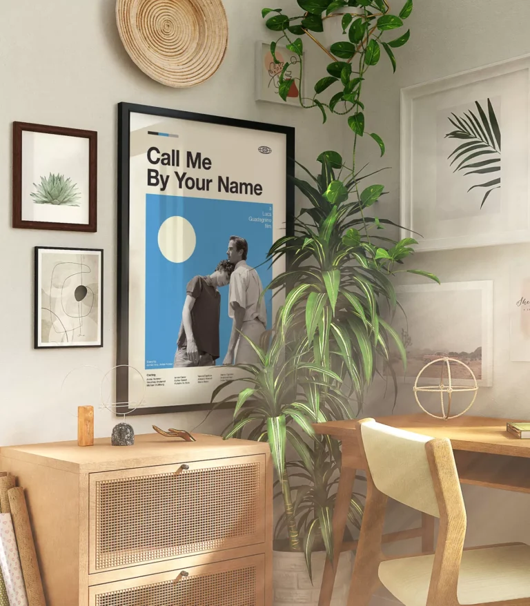 Mid-century modern Call Me By Your Name movie poster