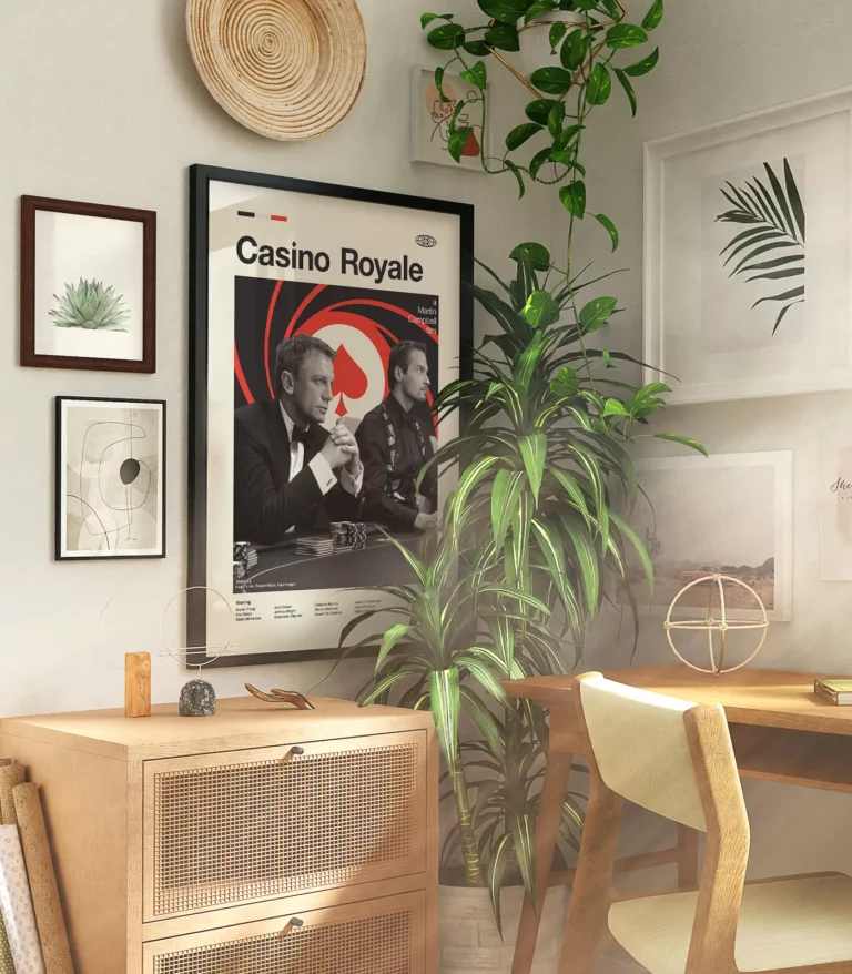 Mid-century modern Casino Royale movie poster