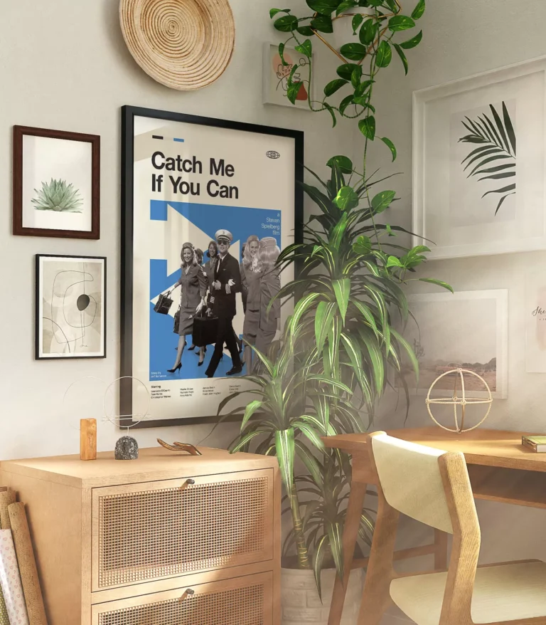 Mid-century modern Catch Me If You Can movie poster