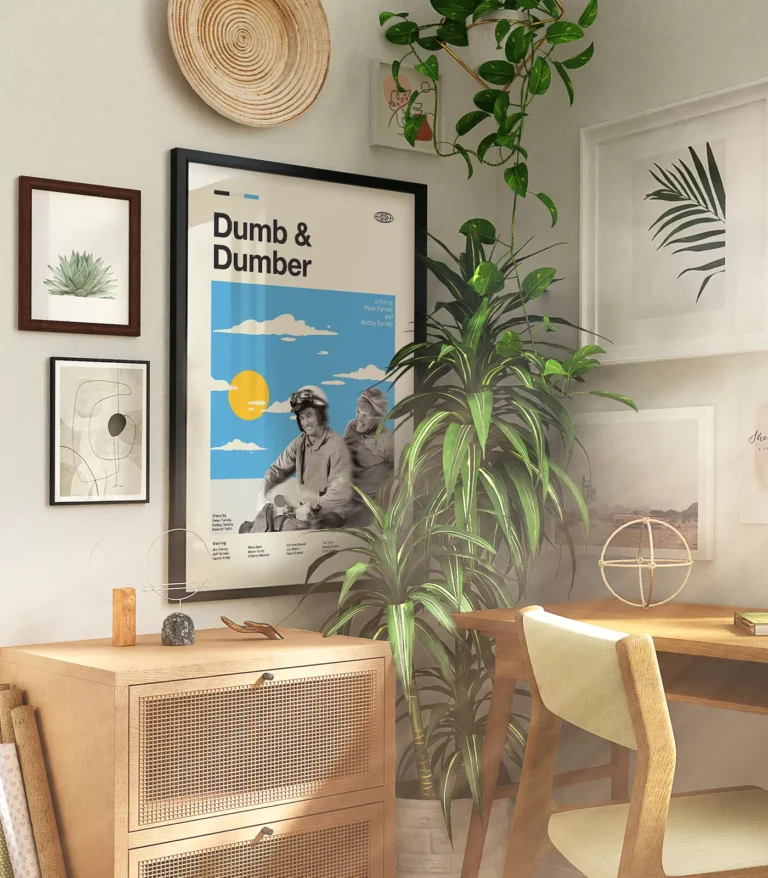 Mid-century modern Dumb and Dumber movie poster