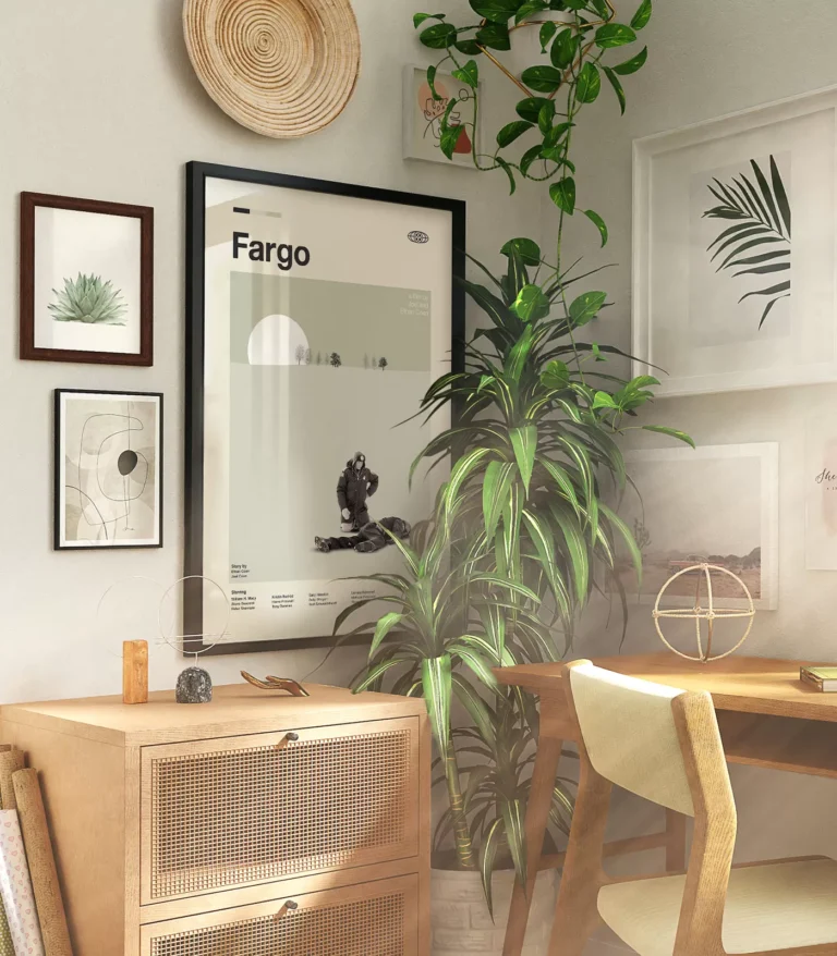 Mid-century modern Fargo movie poster