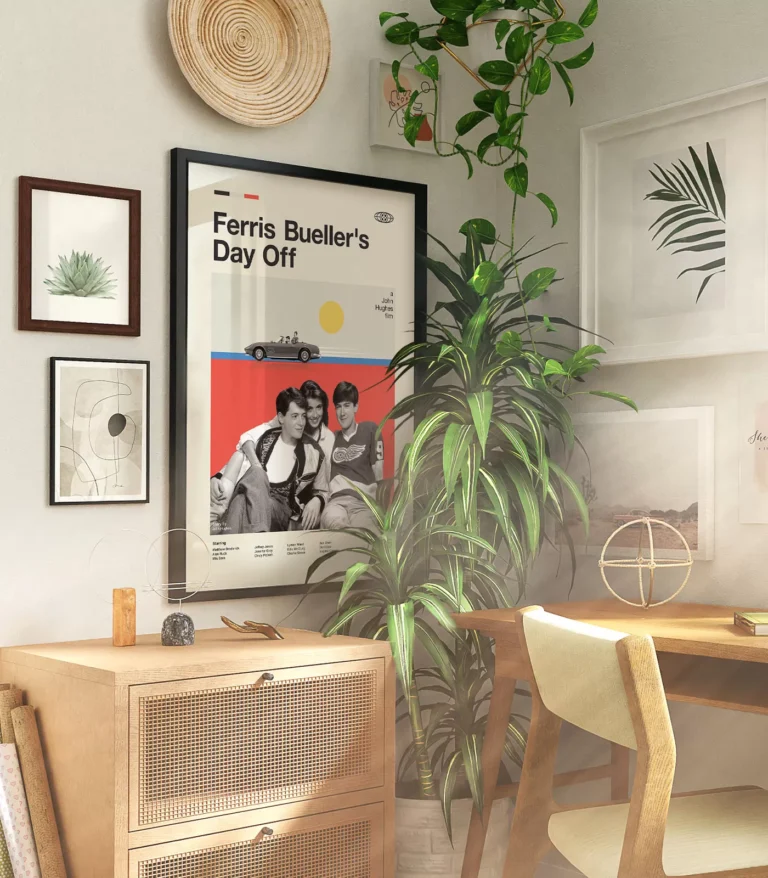 Mid-century modern Ferris Bueller's Day Off movie poster