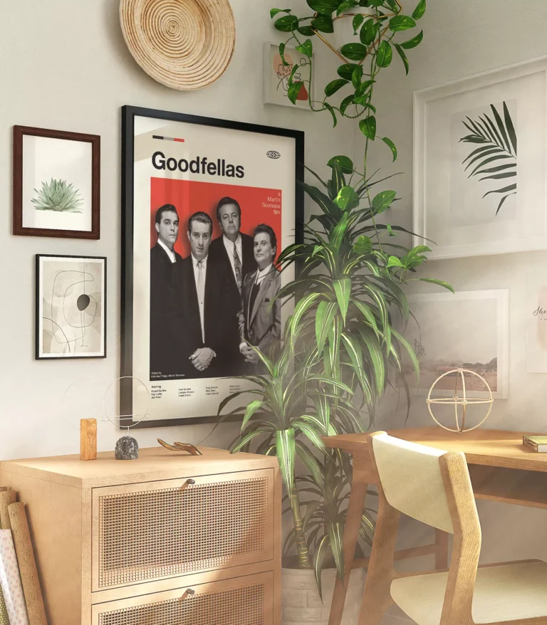 Mid-century modern Goodfellas movie poster