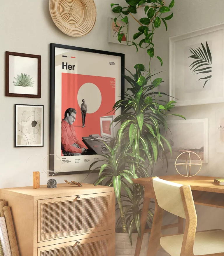 Mid-century modern Her movie poster