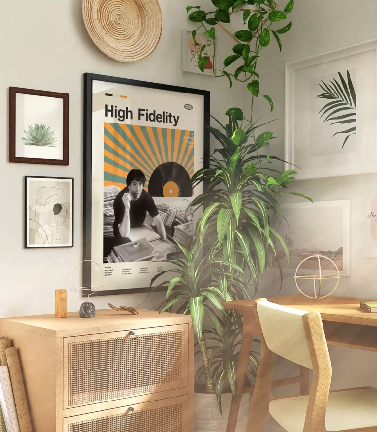 Mid-century modern High Fidelity movie poster