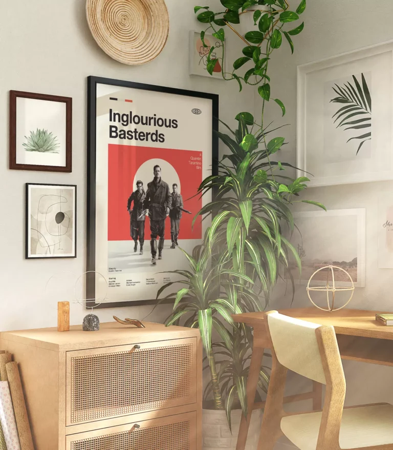 Mid-century modern Inglourious Basterds movie poster