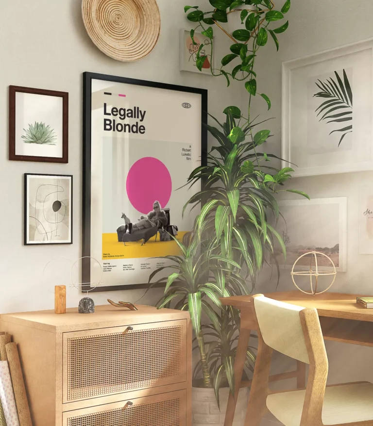 Mid-century modern Legally Blonde movie poster