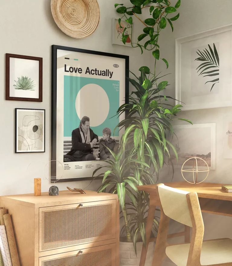 Mid-century modern Love Actually movie poster