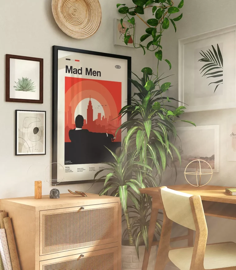 Mid-century modern Mad Men TV series poster