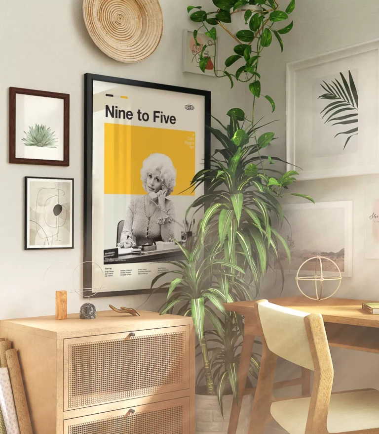 Mid-century modern Nine to Five movie poster