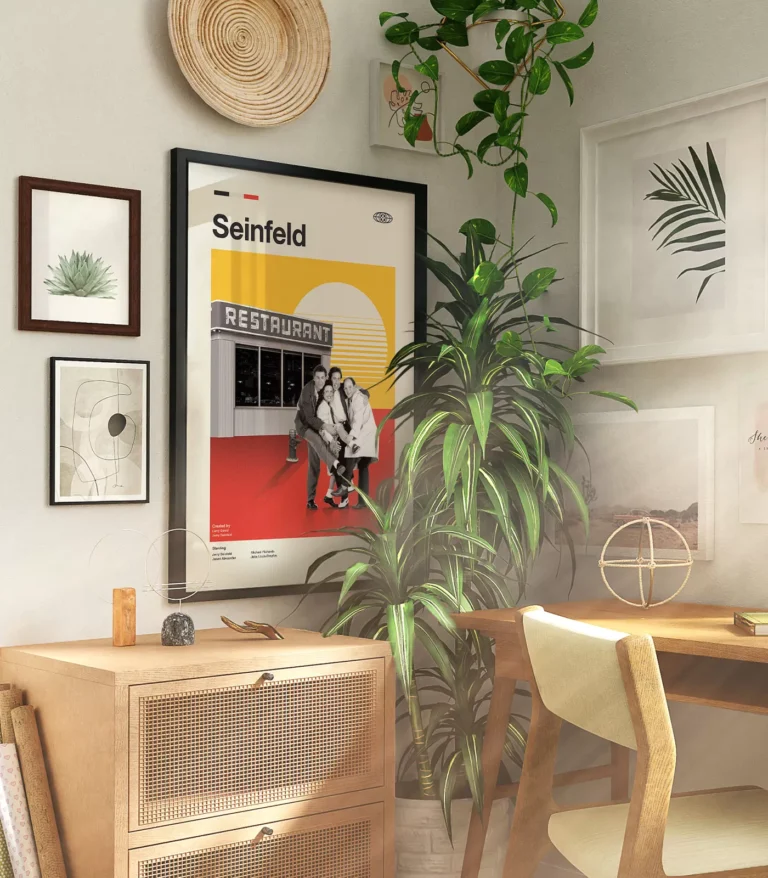 Mid-century modern Seinfeld TV series poster