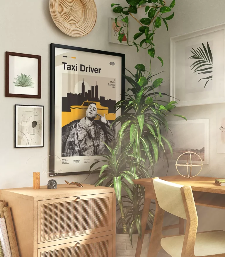 Mid-century modern Taxi Driver movie poster
