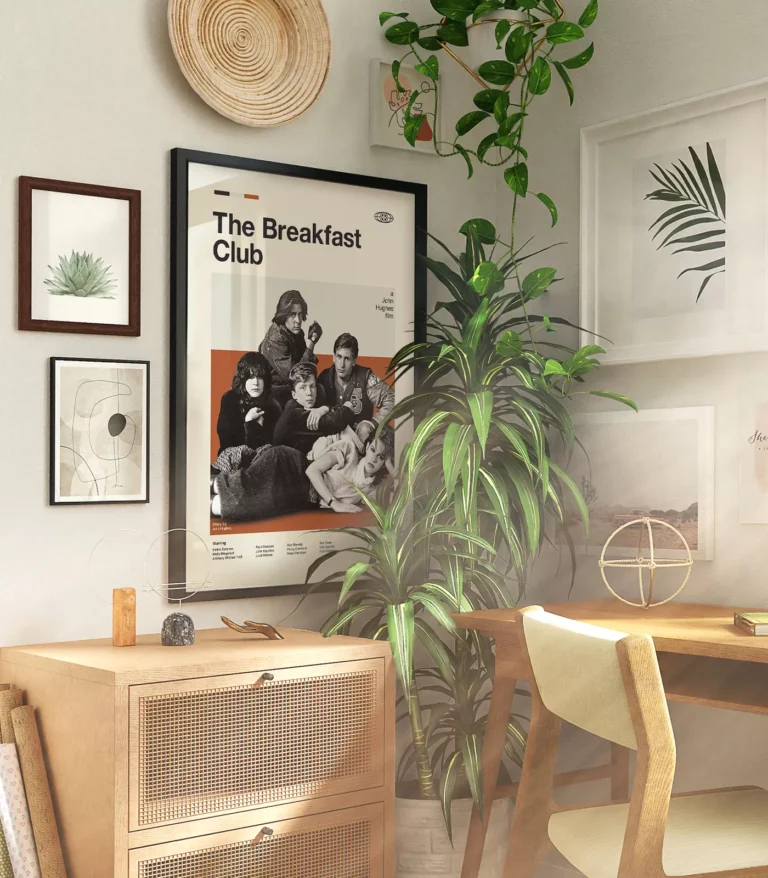 Mid-century modern The Breakfast Club movie poster