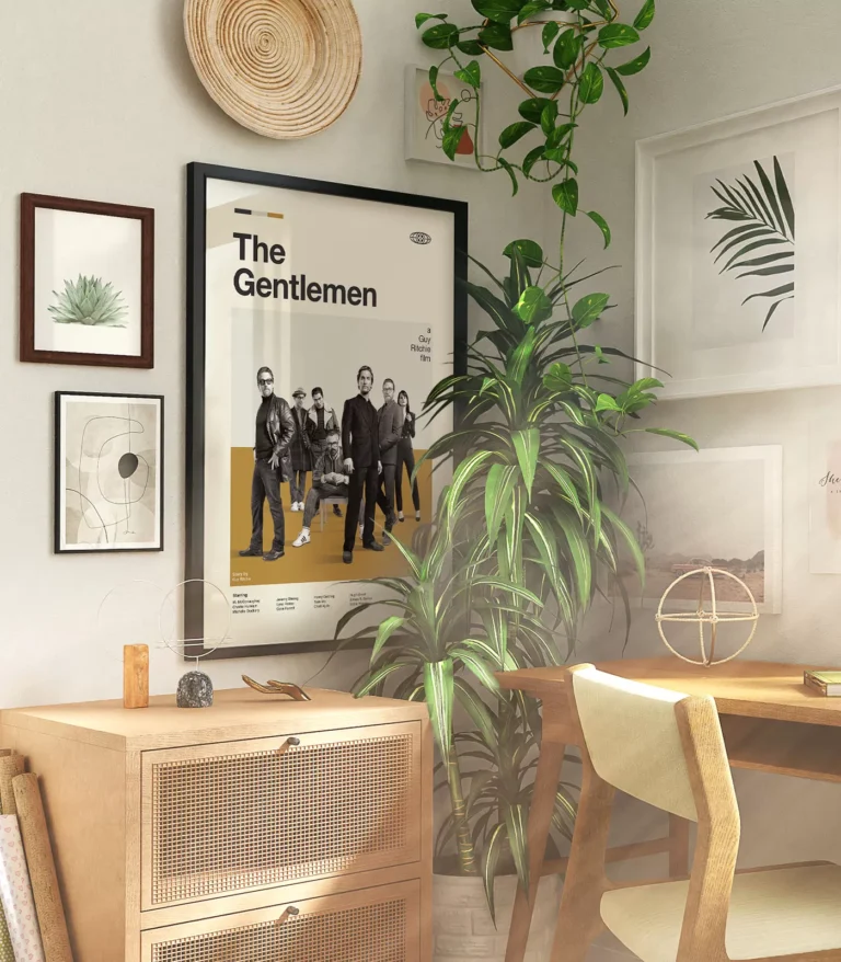 Mid-century modern The Gentlemen movie poster