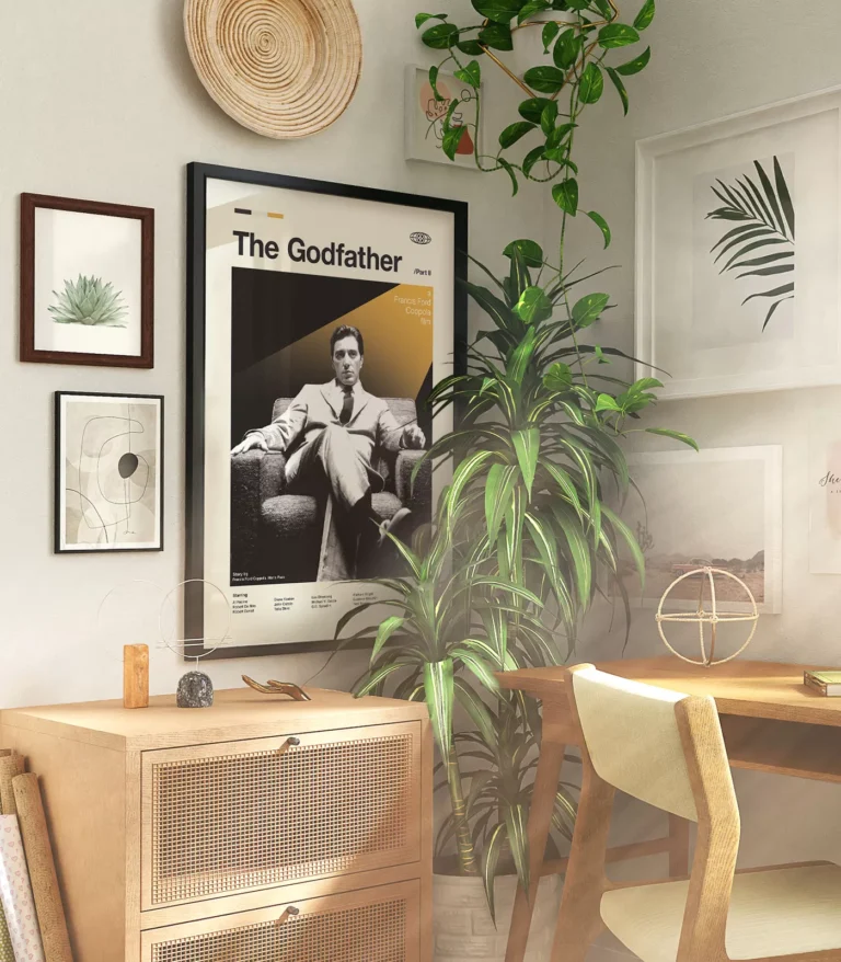 Mid-century modern The Godfather: Part II movie poster
