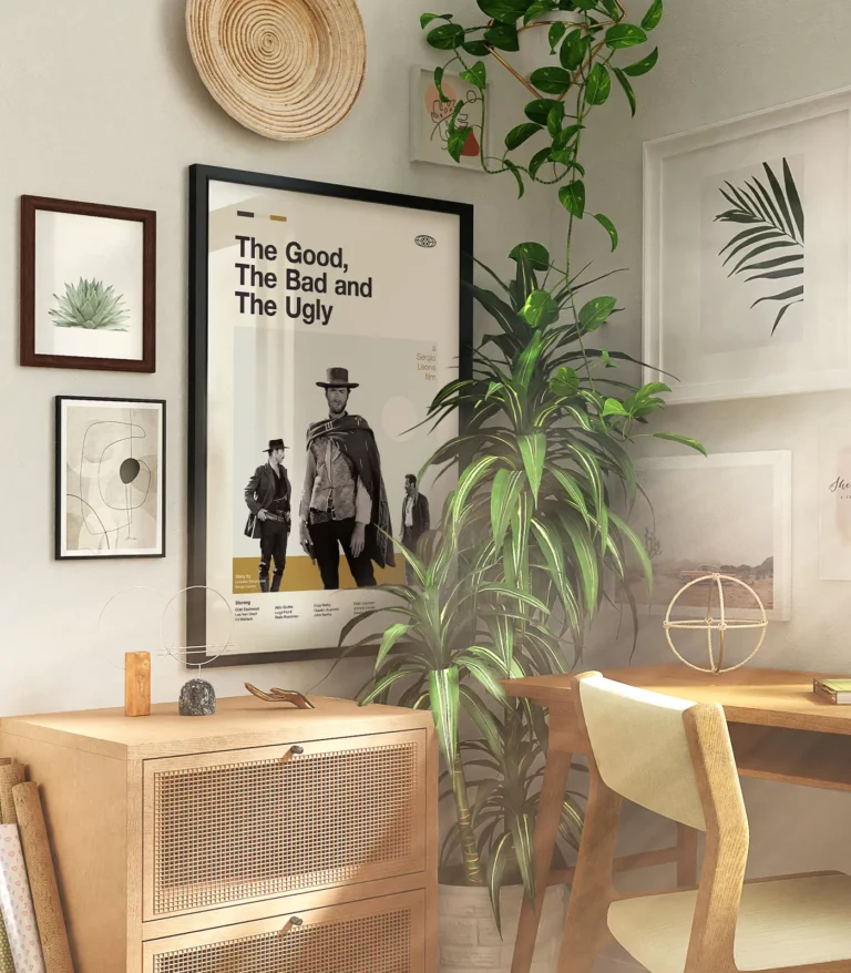 Mid-century modern The Good, The Bad and The Ugly movie poster