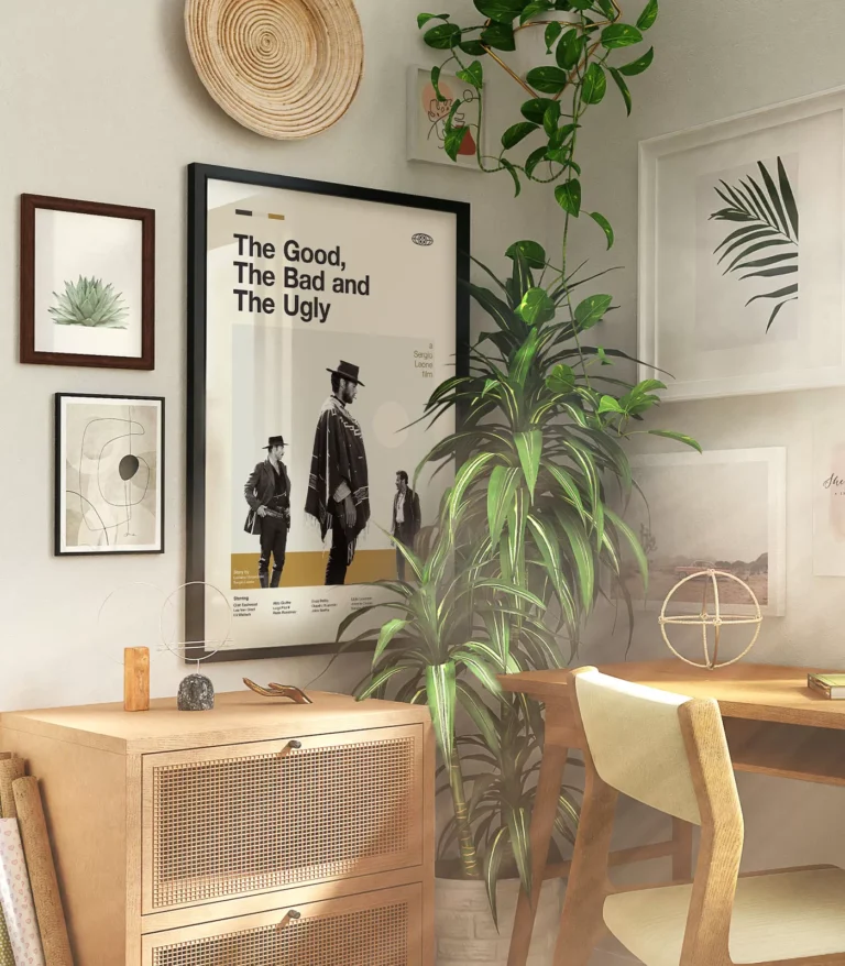 Mid-century modern The Good, The Bad and The Ugly movie poster