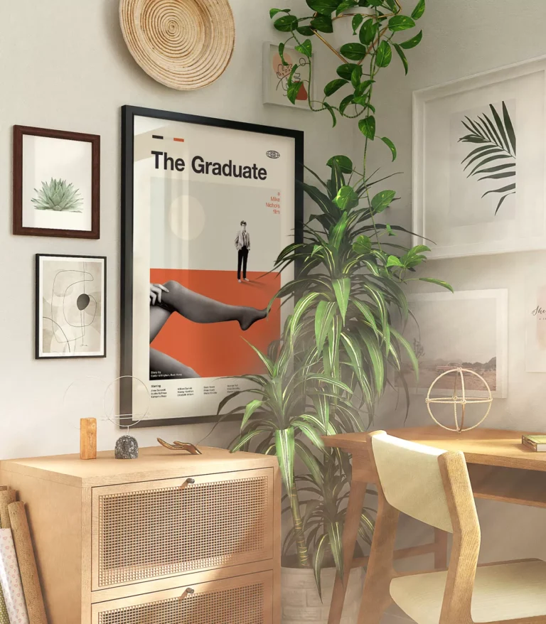 Mid-century modern The Graduate movie poster