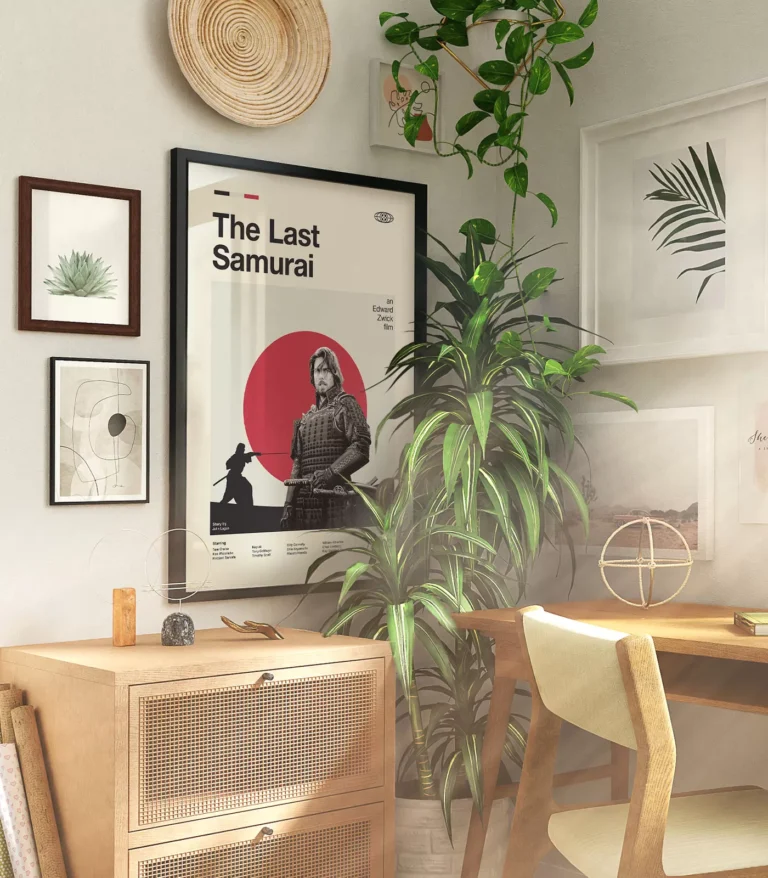 Mid-century modern The Last Samurai movie poster