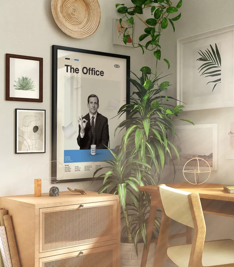 Mid-century modern The Office TV series poster