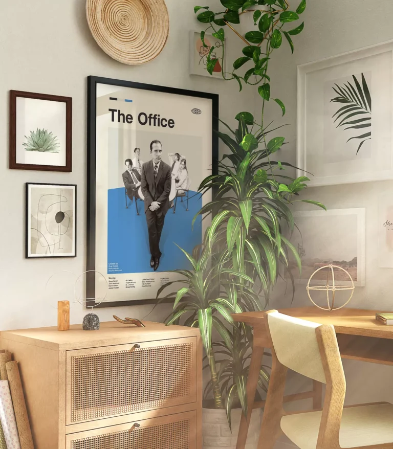 Mid-century modern The Office TV series poster