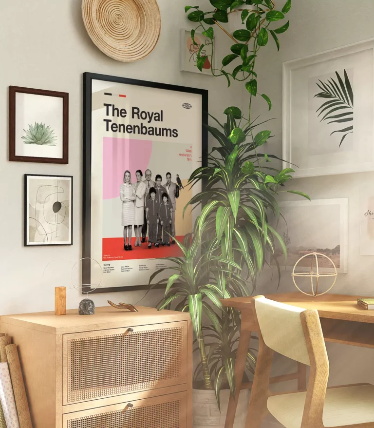 Mid-century modern The Royal Tenenbaums movie poster