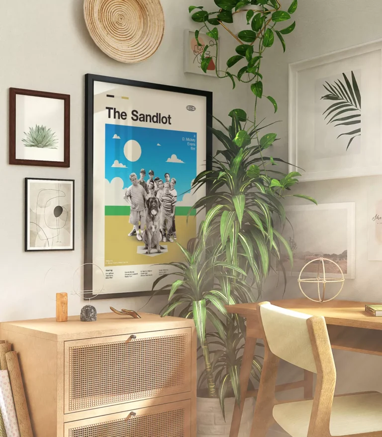 Mid-century modern The Sandlot movie poster