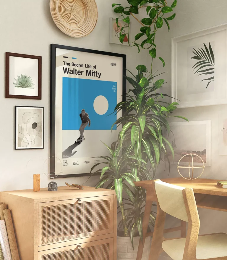 Mid-century modern The Secret Life of Walter Mitty movie poster