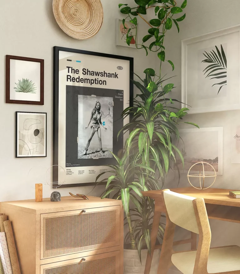 Mid-century modern The Shawshank Redemption movie poster