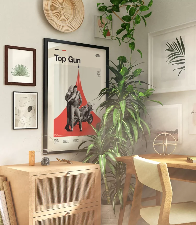 Mid-century modern Top Gun movie poster