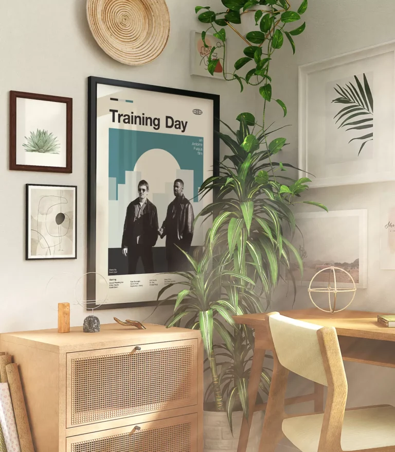 Mid-century modern Training Day movie poster